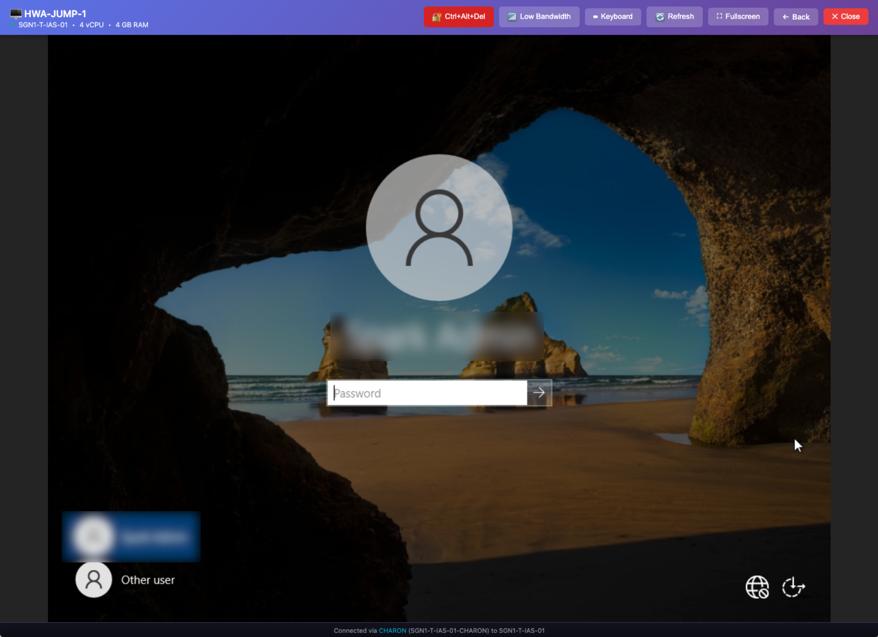 Browser-based VPS console